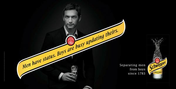 Η διαφήμιση της Schweppes: separating men from boys